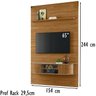 Painel Bancada Piso Teto 244x154cm TV 65 MT7151 Fenddi Naturale MDT - 4
