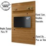Painel Bancada Piso Teto 244x154cm TV 65 MT7151 Fenddi Naturale MDT - 7