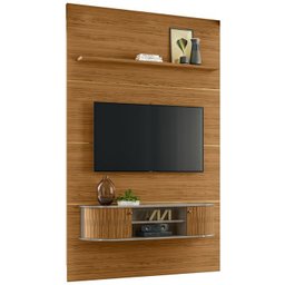 Painel Bancada Piso Teto 244x154cm TV 65 MT7151 Fenddi Naturale MDT - 2