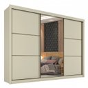 Ver imagem 2 de Guarda-roupa Casal Royale 3 Portas 6 Gavetas 100% Mdf Off White - Panorama Móveis