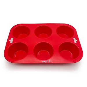 FORMA PARA 6 CUPCAKES DE SILICONE - MOZCADA