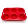 FORMA PARA 6 CUPCAKES DE SILICONE - MOZCADA - 1
