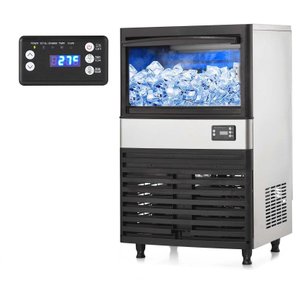 Takywep Máquina de Gelo Comercial 150lbs/24h com Reservatório 30lbs
