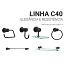 Ver mais imagens de Kit Acessórios Suportes Banheiro Lavabo 6 Peças Preto Luxo