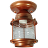 Luminária Plafon Lampião Colonial de Teto Cobre Vintage - 1