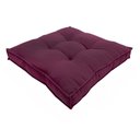 Ver imagem 3 de Almofada Futon Cadeiras Bancos Áreas 60x60 Cm Vinho