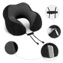 Ver imagem 5 de Almofada Travesseiro Pescoçoviagem Fecho Ajustável Cor:cinza [f102]