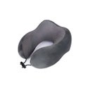 Ver imagem 1 de Almofada Travesseiro Pescoçoviagem Fecho Ajustável Cor:cinza [f102]