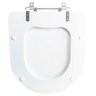Assento Sanitário Tampa de Vaso Branco Mdf Laqueado Riviera para Bacia Celite - 3