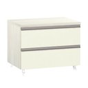 Ver imagem 1 de Mesa de Cabeceira Luciane 2 Gavetas Prime Plus 60 Cm