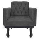 Ver imagem 5 de Kit Diva Azura 160cm Lado Esquerdo e 02 Poltronas Linho - Amarena Móveis Cinza Escuro