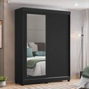 Ver imagem 5 de Conjunto Quarto com Guarda-Roupa 2 Portas de Correr e Cabeceira Prius Espresso Móveis