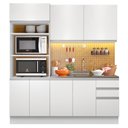 Ver imagem 3 de Armário de Cozinha Compacta 190cm Branco Laura Madesa 02