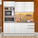 Ver imagem 1 de Armário de Cozinha Compacta 190cm Branco Laura Madesa 02