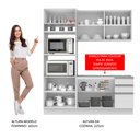 Ver imagem 5 de Armário de Cozinha Compacta 190cm Branco Laura Madesa 02