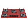 Cooktop 5bocas Ultra Chama 127/220v Marmo Vermelho - 1