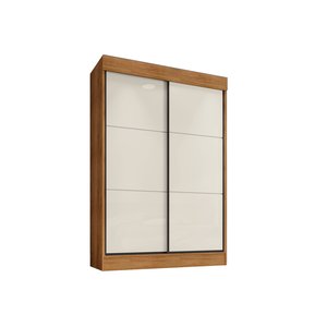 Guarda Roupa Casal 2 Portas Correr 4 Gvt Chicago Cedro/areia