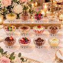 Ver imagem 2 de Jogo 12 Tigelas Mini Bowl Vidro Cristal 11x7cm Geneva Wolff Servir Sobremesa Molhos Doces Aperitivos