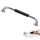 Ver imagem 1 de Barra de Apoio 30cm Inox Superficie Antiderrapante Idoso Gestante Cadeirante Criança Banheiro Box Ca
