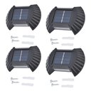 Ver imagem 1 de Luminaria Solar Arandela Parede Spot Balizador Kit 4 Und Iluminaçao Luz Led Escada Casa Quintal