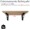 Ver imagem 6 de 4 Suportes de Prateleira Mão Francesa Aço Resistente Acabamento Moderno Formato Triangular