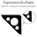 Ver imagem 5 de 4 Suportes de Prateleira Mão Francesa Aço Resistente Acabamento Moderno Formato Triangular
