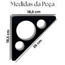 Ver imagem 4 de 4 Suportes de Prateleira Mão Francesa Aço Resistente Acabamento Moderno Formato Triangular