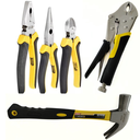 Ver imagem 1 de Kit Jogo 5 Ferramentas -1 Alicate Universal 8"+1 Bico 6"pol+1 Corte 6"+1 Pressão 10"+1 Martelo 27mm