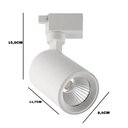 Ver imagem 2 de Spot para Trilho Modern Branco 18w 3000k Hevvy