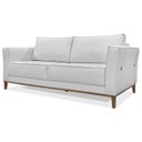 Ver imagem 1 de Sofa Balli 2 Lugares 190cm Pes Madeira Linho 222 Grigio Ezz