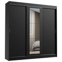 Ver imagem 2 de Guarda-roupa Casal Madesa Kansas 3 Portas de Correr com Espelho 3 Gavetas