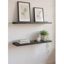 Ver imagem 1 de Kit de 2 Prateleiras 180cm Mdf Grafite - On Móveis