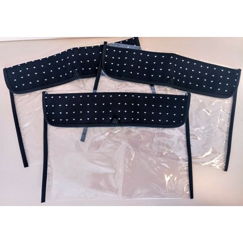 Kit 3 Saquinhos Roupas Maternidade Preto Momole
