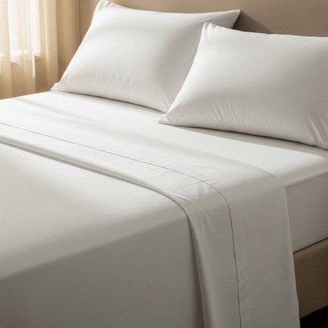 Jogo de Lençol Queen Hotel, 200 Fios Algodão, 4 Peças, Branco