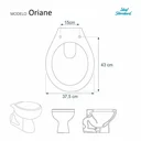 Ver imagem 5 de Assento Sanitário em MDF Oriane Branco para bacia Ideal Standard