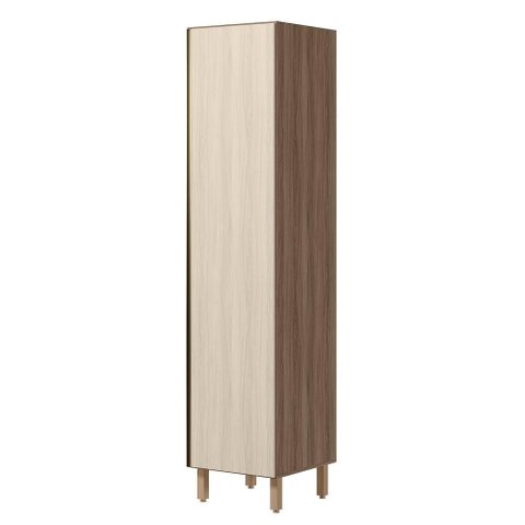 Paneleiro 1 Porta MDF 50x221 cm Kali 122291 Carvalho Toq Bianco Nicioli