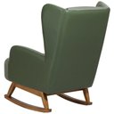 Ver imagem 5 de Poltrona de Amamentação Balanço Base Nina Liz D02 Couríssimo Tramado Verde C-296 C-120 - Lyam