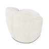 Poltrona Decorativa Orgânica Giratória Lua Bouclê Off White D03 - D'rossi - 7