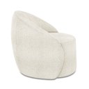 Ver imagem 6 de Poltrona Decorativa Orgânica Giratória Lua Bouclê Off White D03 - D'rossi