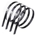 Ver imagem 1 de Abraçadeira Aço Inox Poliester Termotape 36,2cm X 7,9mm - Kit 4 Unids Frontec