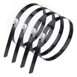 Abraçadeira Aço Inox Poliester Termotape 36,2cm X 7,9mm - Kit 4 Unids Frontec