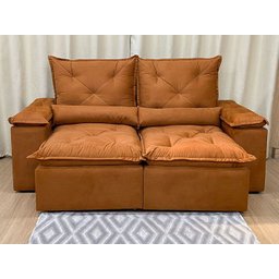 Sofá 2 Lugares Retrátil e Reclinável 1,80 Metros Alpoim Estofados Terracota 22 Athenas - 9