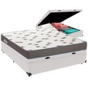 Ver imagem 1 de Cama Box Baú Branco e Colchão Light Espuma D33 Casal Ortobom