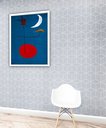 Ver imagem 1 de Quadro Decorativo Arte Miró - 70x50cm:moldura Branca
