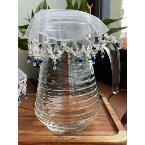 Cobre Jarra Olho Grego 20cm