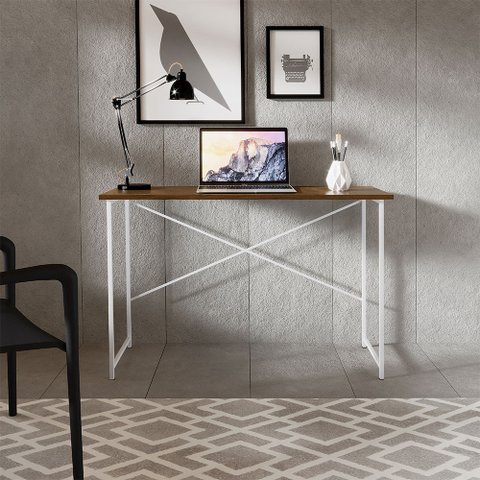 Escrivaninha Industrial Miami Steel 76cm Klm Móveis