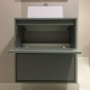 Ver imagem 3 de Gabinete para Banheiro com Cuba e Armario 60cm Mdf Verde Dubai - On Móveis