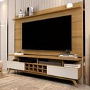 Ver imagem 4 de Rack Bancada para Tv’s 70 Polegadas Sala Estar com Adega 2 Gavetas e Nicho 1.8 Vivare Wood -