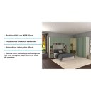 Ver imagem 4 de Guarda Roupa Canto Casal Com Vidro Reflecta Crema Com Verde