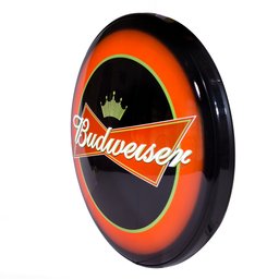 Luminoso de Parede Cerveja Budweiser Color Retrô Vintage P Bar, Garagem,churrasqueira,espaço Gourmet - 3